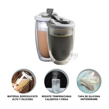 ENVASE PARA ENTRENAR 450ML RYBIU CO32503 PLOMO +LIGAS DE REGALO