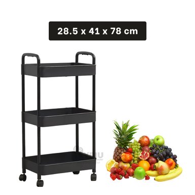 ESTANTE RYBIU HO30741 NEGRO CON 3 ESPACIOS + PAPEL REGALO - 3