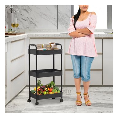 ESTANTERÍA RYBIU HO30741 NEGRO FLEXIBLE 3 ESCALAS + GIFT STICKERS - 3