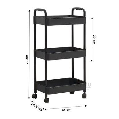 ESTANTERÍA RYBIU HO30741 NEGRO FLEXIBLE 3 ESCALAS + GIFT STICKERS - 4