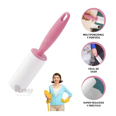 RODILLO RYBIU HO30814 QUITA VELLITOS ROSADO + REGALO AGENDITA