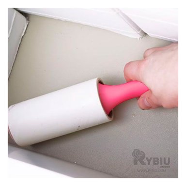 RODILLO RYBIU HO30814 ARTICULO ANTI PELUSA ROSADO + REGALO LIGAS PEINAR