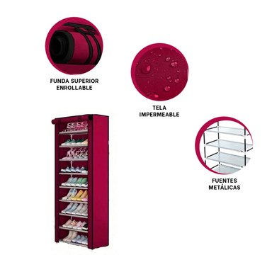 ARMARIO RYBIU GUINDA SOFISTICADO Y ELEGANTE + REGALO AGENDITA