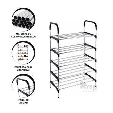 ESTANTE RYBIU HO30844 NEGRO ESTETICO CUARTO + REGALO STICKERS