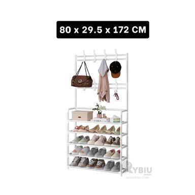 RACK RYBIU RECTO BLANCO FACIL ARMAR + REGALO LIGAS PEINAR - 5