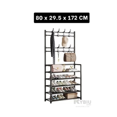 PORTAZAPATOS RYBIU RECTO NEGRO ORGANIZADOR + GIFT MINIAGENDA - 5