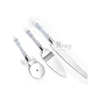 UTENSILIOS PASTEL RYBIU JUEGO MANGO ACRÍLICO + GIFT MINIAGENDA CO30049