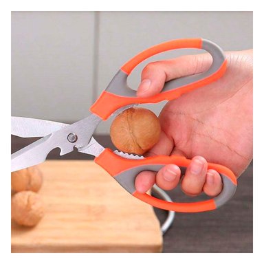TIJERA RYBIU CO30051 NARANJA CORTADOR RESISTENTE + ENVOLTORIO REGALO