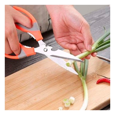 TIJERA RYBIU CO30051 NARANJA CORTADOR DESTAPADOR BOTELLA + REGALO AGENDITA