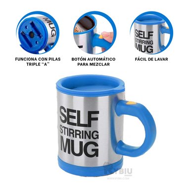 VASO RYBIU PRACTICO DE 400ML COLORACION + GIFT STICKERS CO30472 AZUL