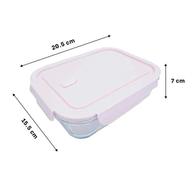 ENVASE DE DESAYUNOS RYBIU CO30470 VIDRIO ROSADO +LIGAS DE REGALO - 4