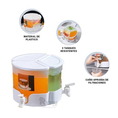 DISPENSADOR RYBIU CO30393 BLANCO FUNCIONAL MOVIL + PAPEL REGALO