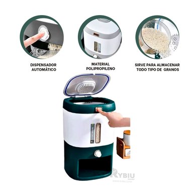 BARRIL ABASTECEDOR RYBIU CO29824 VERDE 10 KG + ENVOLTORIO REGALO