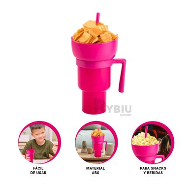 ENVASE GRANDE DE BEBIDAS RYBIU CO29760 ROSADO +ENVOLTORIO DE REGALO