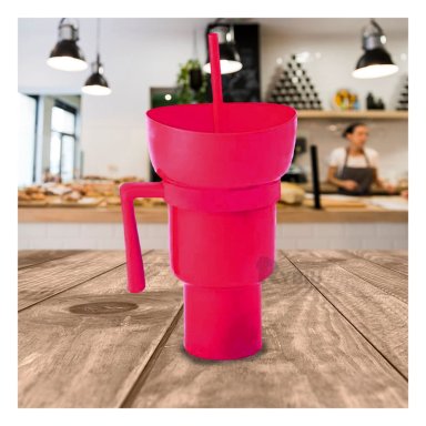 TAZA EXOTICA RYBIU CO29760 ROSADO +REGALO LIGAS PARA PEINAR