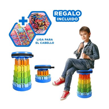 ASIENTO RYBIU HO32073 AZUL EXOTICO TAPA + REGALO LIGAS PEINAR