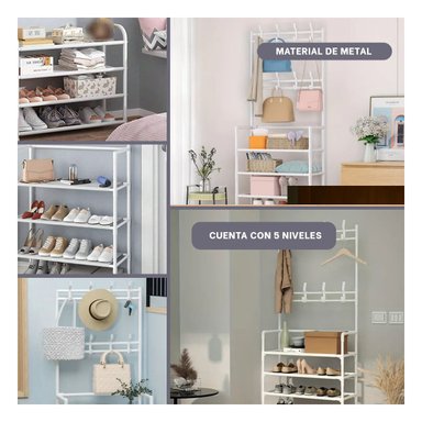 ESTANTE CALZADO RYBIU HO30840 BLANCO + REGALO LIGAS PEINAR