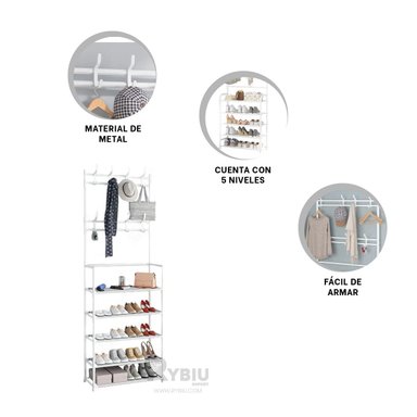 PORTAZAPATOS RYBIU HO30840 BLANCO RESISTENTE + GIFT MINIAGENDA - 1