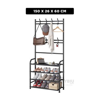 PORTAZAPATOS RYBIU CURVO NEGRO ORGANIZADORA + GIFT MINIAGENDA - 5
