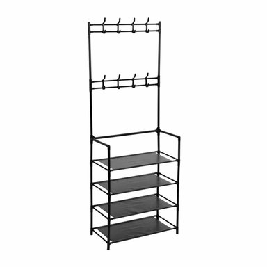 RACK RYBIU RECTO NEGRO METAL ZAPATOS + LIGAS REGALO - 3