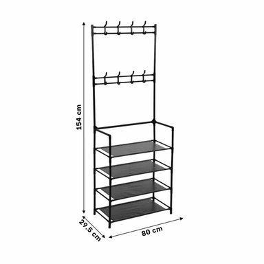 RACK RYBIU RECTO NEGRO METAL ZAPATOS + LIGAS REGALO - 4
