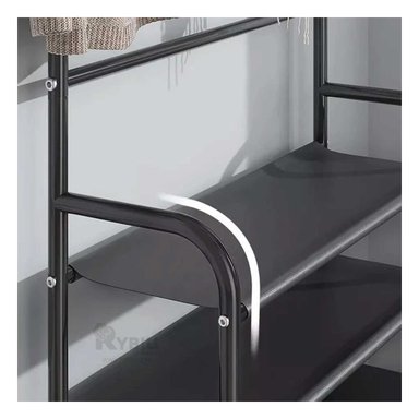 PORTAZAPATOS RYBIU CURVO NEGRO COMODO + ENVOLTORIO REGALO