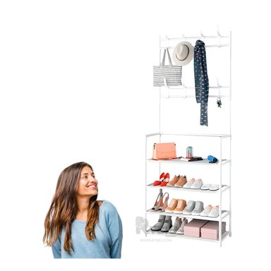 RACK RYBIU RECTO BLANCO FACIL ARMAR + REGALO LIGAS PEINAR