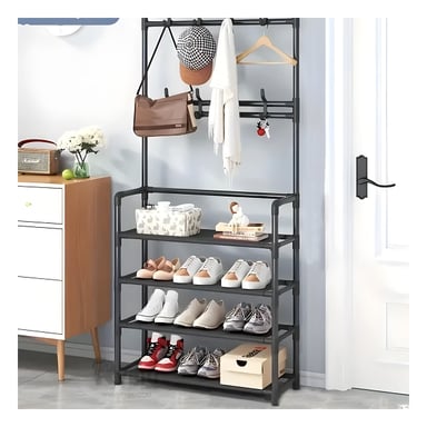 ZAPATERA RYBIU RECTO NEGRO 4 NIVELES + PAPEL REGALO - 2
