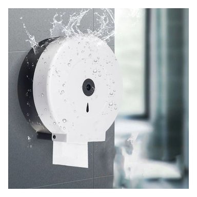 DISPENSADOR PAPEL RYBIU BLANCO PORTAPAPEL MULTIFUNCIONAL + LIGAS REGALO