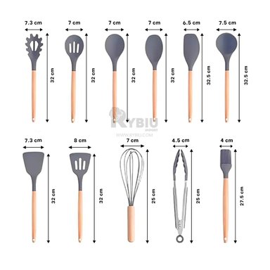 SET UTENSILIOS RYBIU CO29818 ERGONOMICO PLOMO + GIFT MINIAGENDA