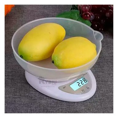 BALANZA RYBIU CO30071 BLANCO PESADORA RECIPIENTE + BANDERITAS ADHESIVAS