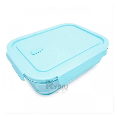 RECIPIENTE OPTIMO RYBIU CO30468 VIDRIO CELESTE +REGALO STICKERS