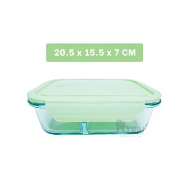 ENVASE PARA CEREALES RYBIU CO30469 VIDRIO VERDE +REGALO LIGAS PARA PEINAR - 5