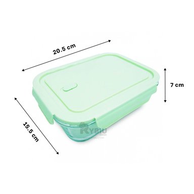 RECIPIENTE PRACTICO DE PANES EN VERDE Y+ENVOLTORIO DE REGALO