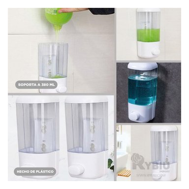 DISPENSADOR JABON RYBIU CO32343 BLANCO DOSIFICADOR GEL MARAVILLOSO 450 ML + GIFT MINIAGENDA