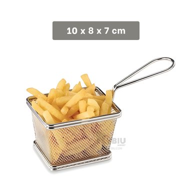 CESTO RYBIU CO32351 PLATEADO CANASTO CONVENCIONAL 10X8X7 CM + GIFT STICKERS