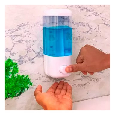 DISPENSADOR JABON RYBIU CO32343 BLANCO SOLUCIONADOR 450 ML + PAPEL REGALO