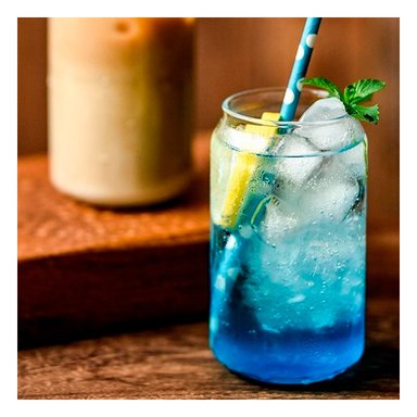 VASO MODERNO SIN ASA RYBIU 844 TRANSPARENTE +REGALO STICKERS