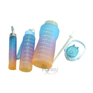 SET SURTIDO RYBIU CO29586 FRASCO TAPA VERDE AGUA + ENVOLTORIO REGALO