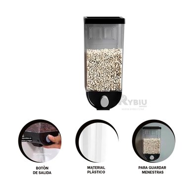 EXPENDEDOR RYBIU CO30390 NEGRO FUNCIONAL CASA 1KG + POST-IT ADHESIVOS