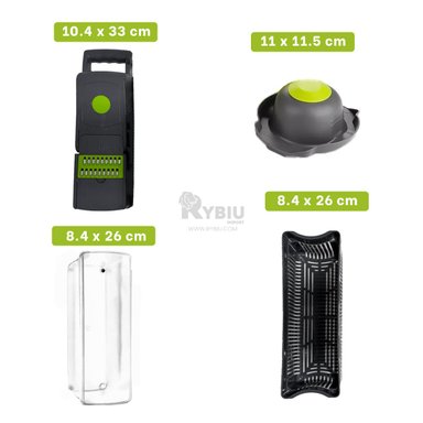 RALLADOR RYBIU CO30453 GRIS PICADOR PRACTICO PIÑAS + LIGAS REGALO