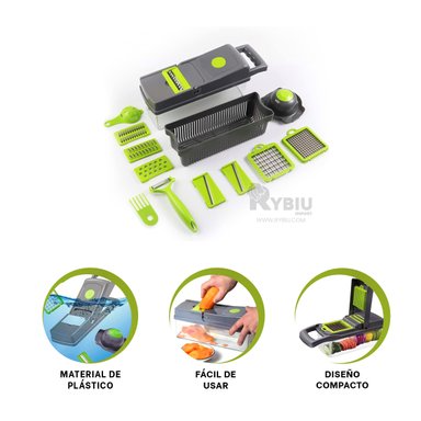 SET RALLADOR RYBIU CO30447 GRIS IDEAL USO DOMESTICO + REGALO STICKERS