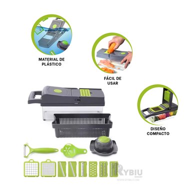 SET RALLADOR RYBIU CO30448 GRIS USO COMERCIAL + ENVOLTORIO REGALO