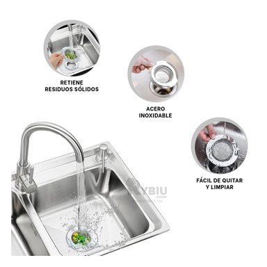 COLADOR IDONEO PARA COCINA EN PLATEADO Y+LIGAS DE REGALO