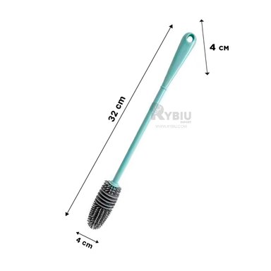 CEPILLO RYBIU CO30368 CELESTE BROCHA MANEJABLE LIMPIEZA + LIGAS REGALO