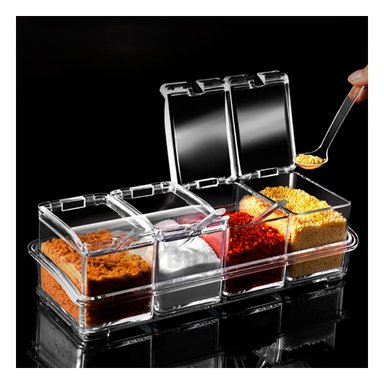 PACK 4 CONTENEDOR RYBIU CO30374 ESPECIERO FACIL MONTAR + REGALO AGENDITA