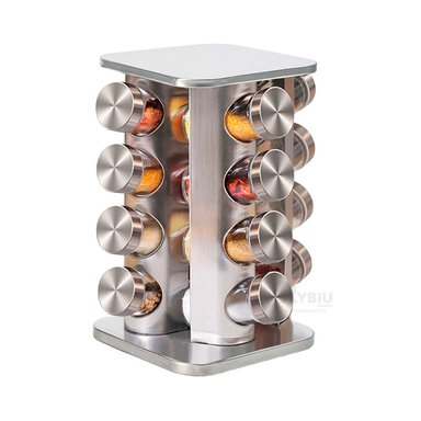 CONTENEDOR RYBIU CO30373 ORGANIZADOR PORTATIL ESPECIAS CUADRADO + REGALO AGENDITA