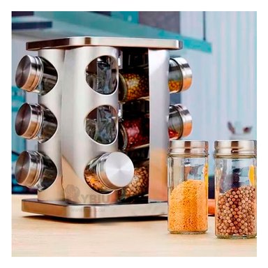 CONTENEDOR RYBIU CO30372 GRIS CONDIMENTERO 12 ENVASES + PAPEL REGALO