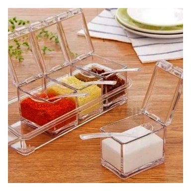 CONTENEDOR RYBIU CO30374 ESPECIERO SEPARABLES JUEGO 4 PIEZAS + GIFT MINIAGENDA