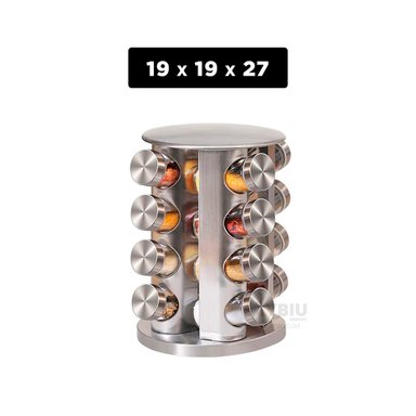 CONTENEDOR RYBIU CO30371 ESPECIERO FUNCIONAL FORMA CIRCULAR + BANDERITAS ADHESIVAS